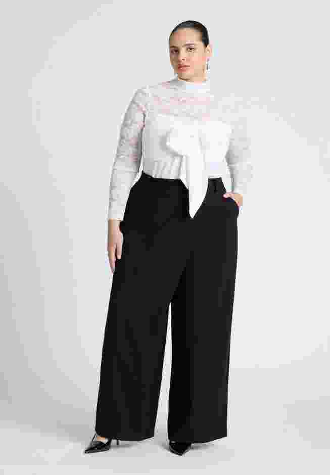 Bow Bodice Lace Top image number 3