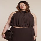 High Neck Bubble Top image number null