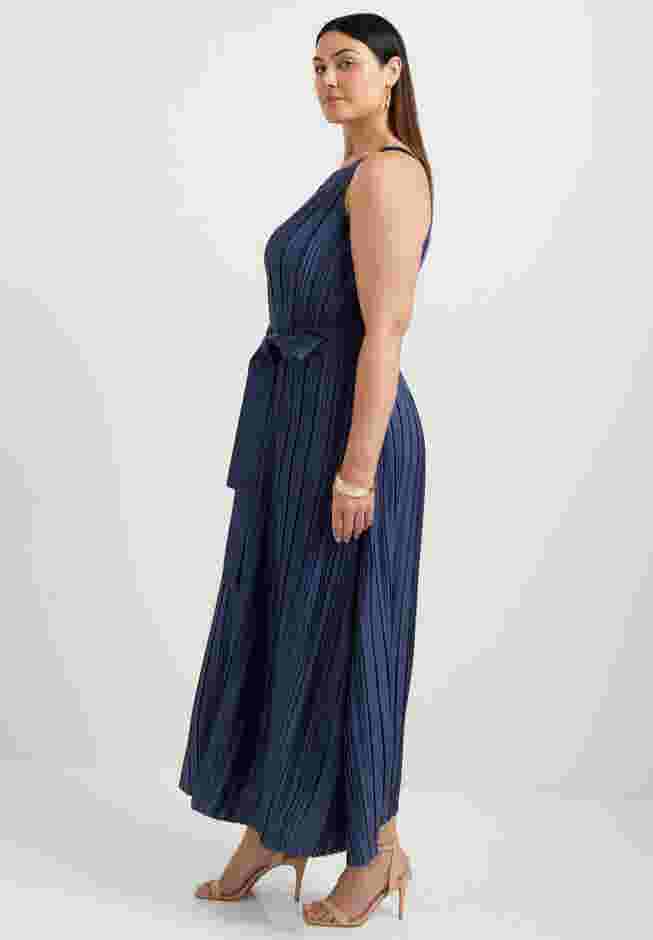 Pleated Halter Maxi Dress image number 4