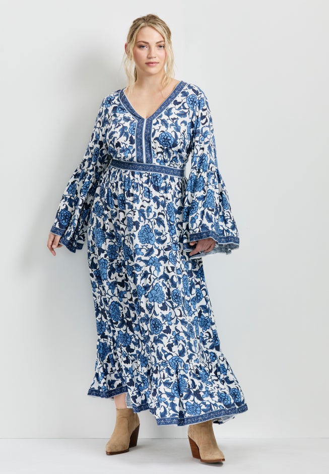 Arlo Bell Sleeve Maxi Dress image number 4