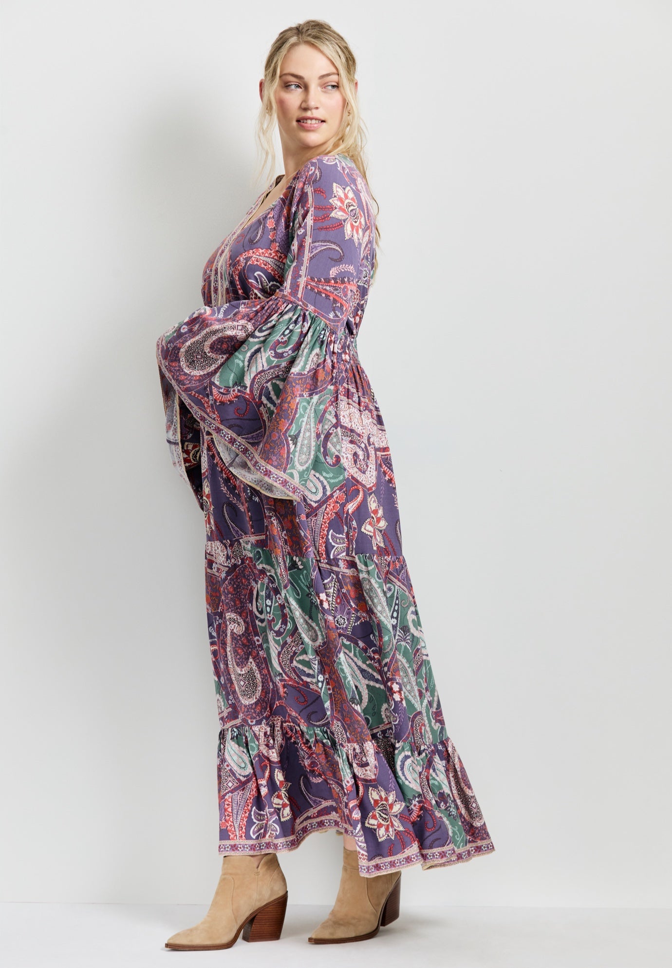 Arlo Bell Sleeve Maxi Dress image number 2