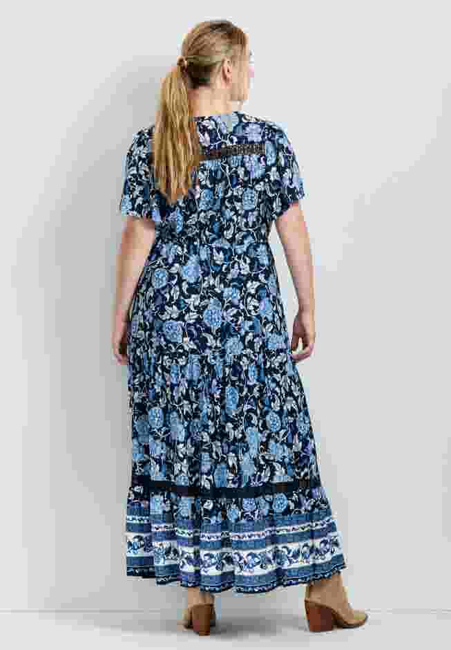 Emmy Placement Print Maxi Dress image number 1