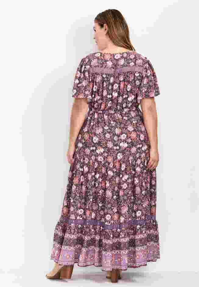 Emmy Placement Print Maxi Dress image number 1