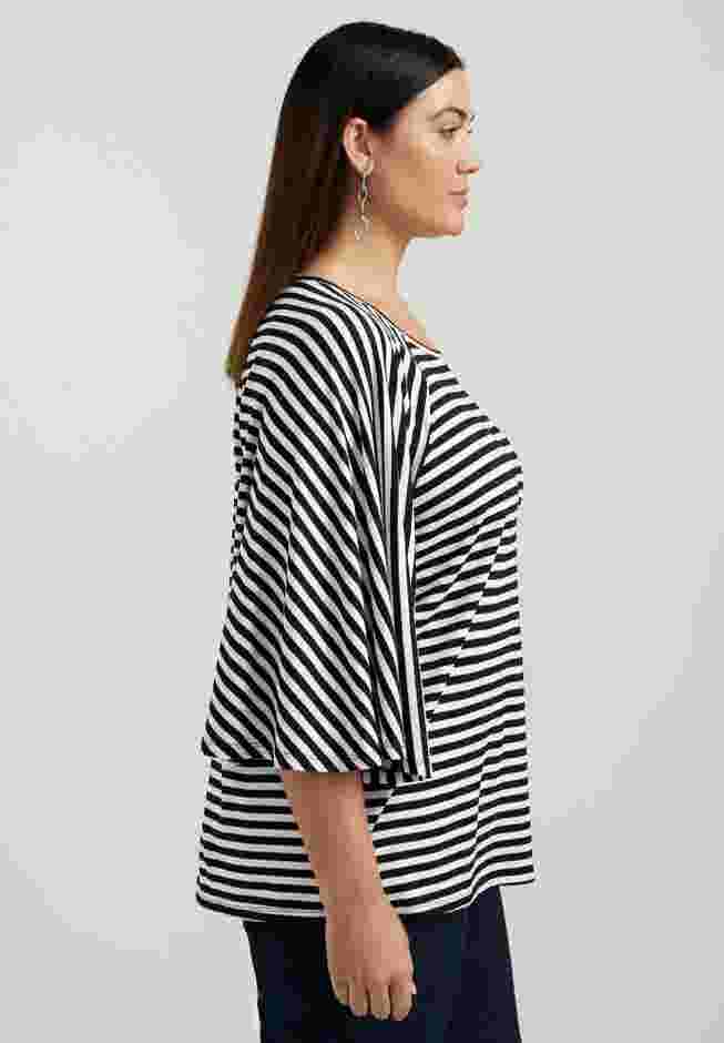 Flared Raglan Sleeve Breton Tee image number 2