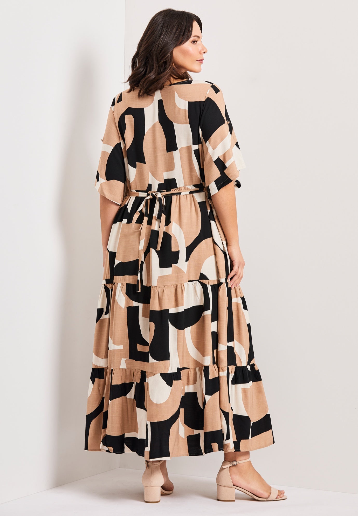 Ivy Tiered Button Front Dress image number 1