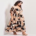 Ivy Tiered Button Front Dress image number null