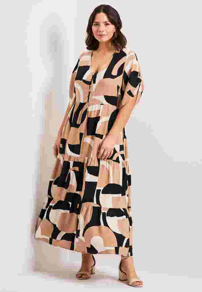 Ivy Tiered Button Front Dress image number 0