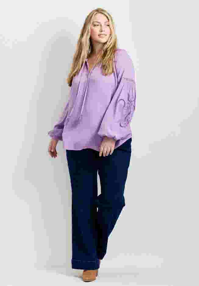 Embroidered Peasant Blouse image number 0