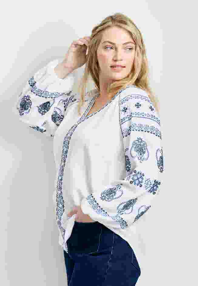 Angelina Embroidered Blouse image number 1