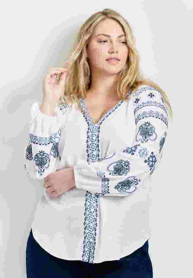 Angelina Embroidered Blouse image number 2