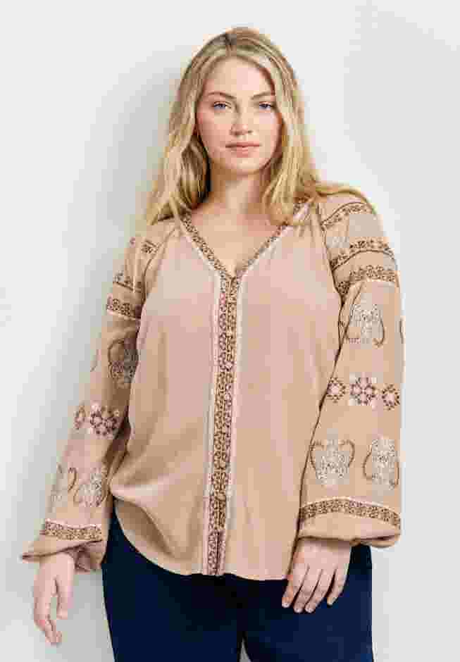 Angelina Embroidered Blouse image number 0