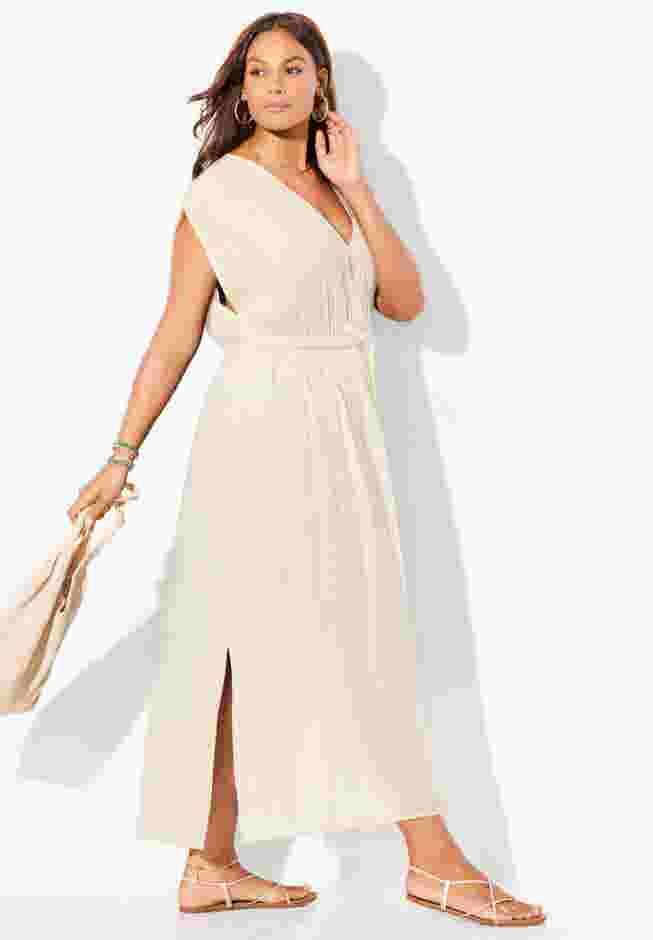 Surplice Maxi Cover Up Dress image number 2