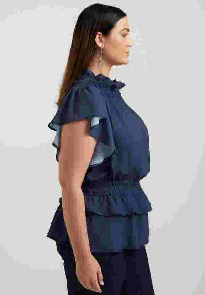 Mockneck Ruffle Blouse image number 3
