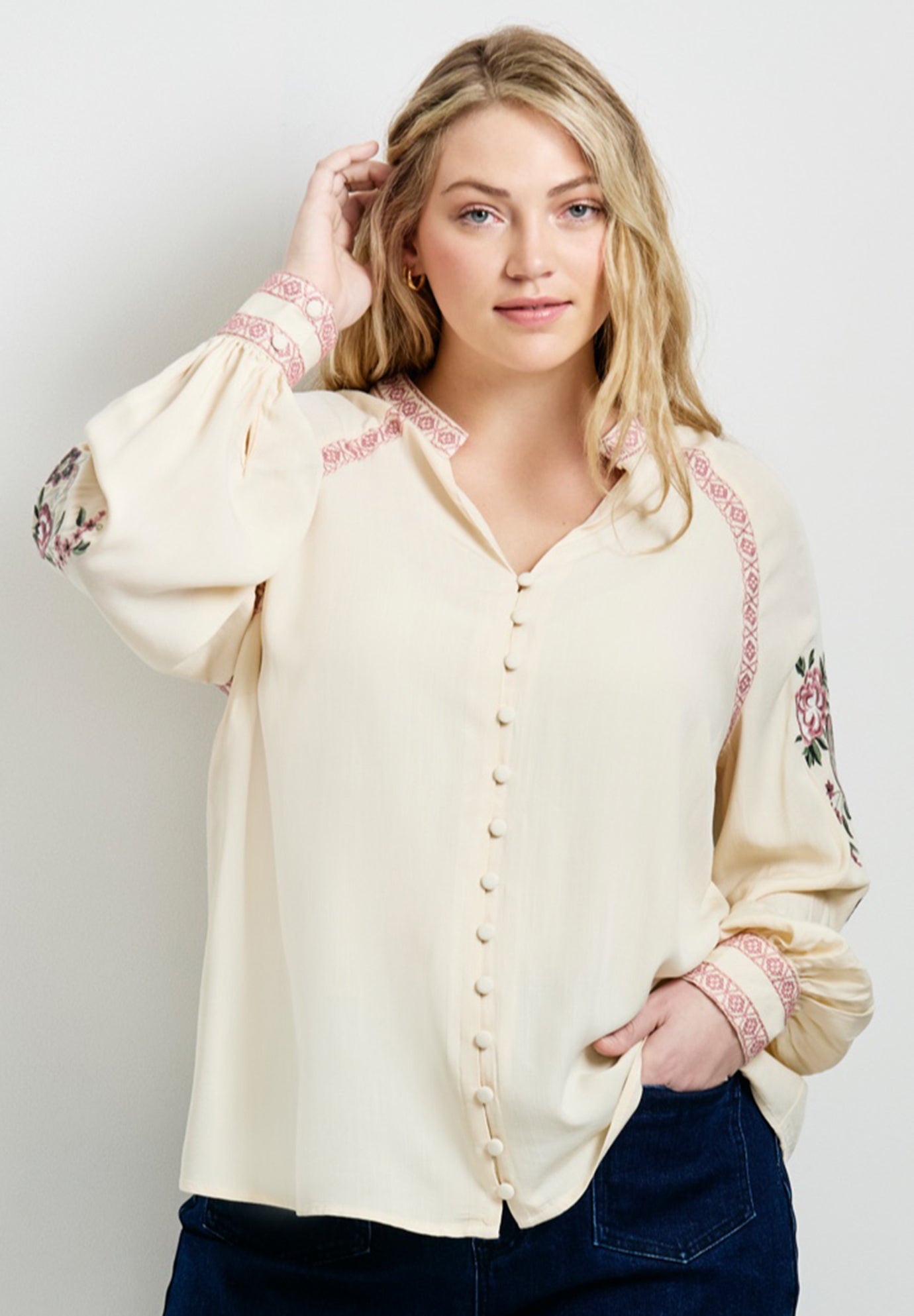 Chloe Embroidered Blouse image number 0