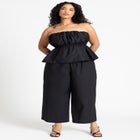 Drawstring Straight Leg Pant image number null