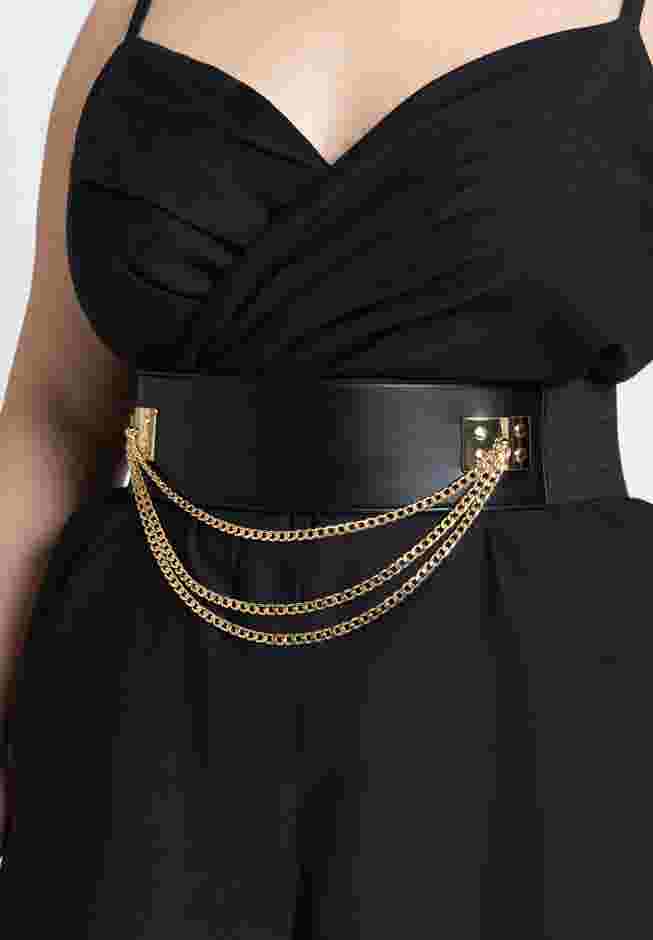 Wide Waist Chain Belt image number 1