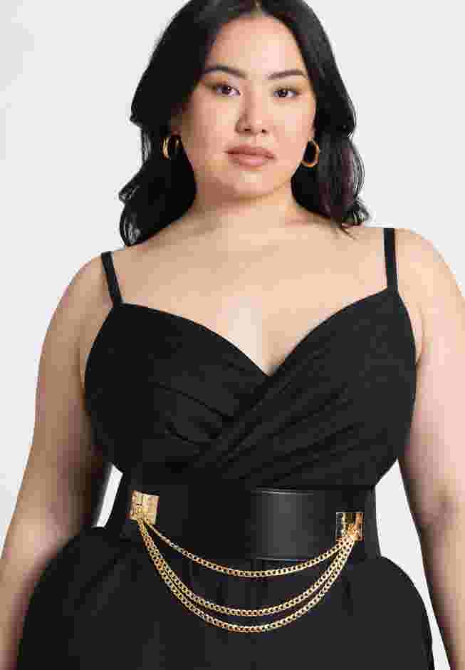 Wide Waist Chain Belt image number 0