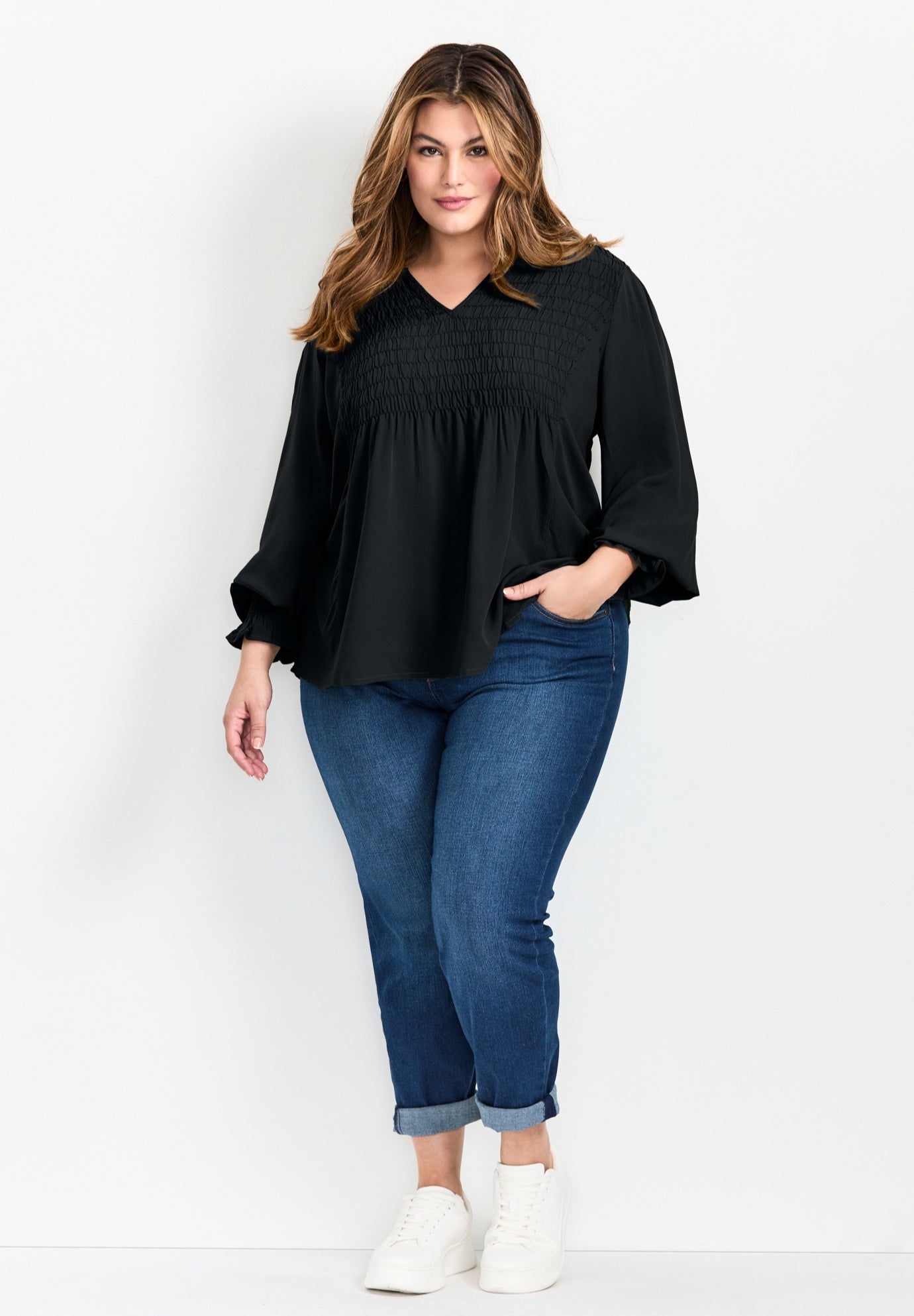 Marcie Shirred Detail Blouse image number 3