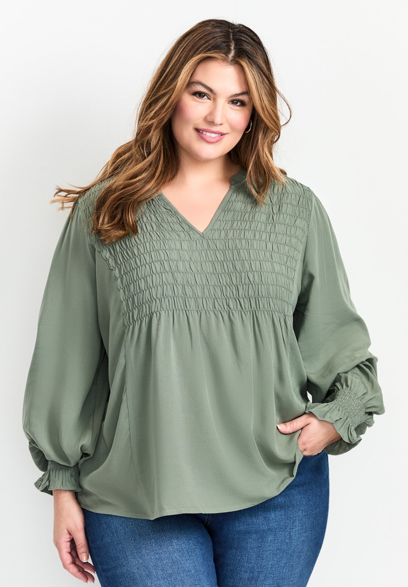 Marcie Shirred Detail Blouse image number 0