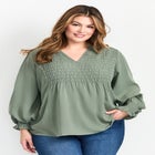 Marcie Shirred Detail Blouse image number null