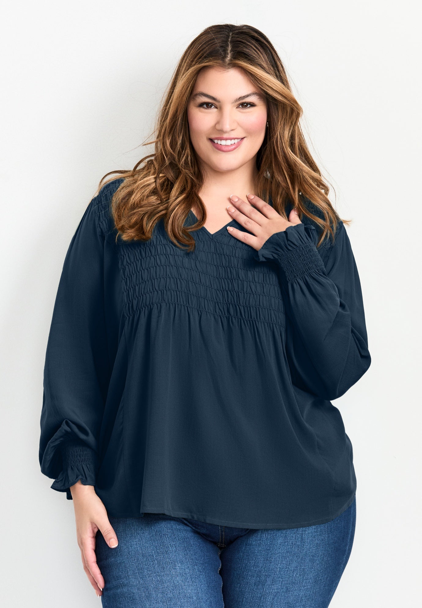 Marcie Shirred Detail Blouse image number 0