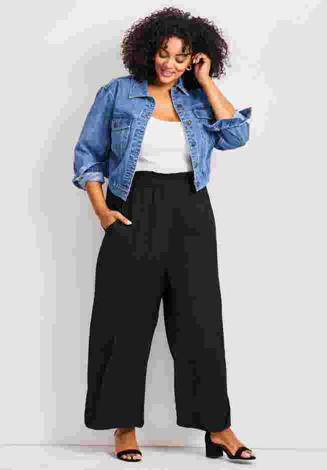 Elly Wide Leg Pull On Pant image number 3