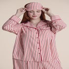 Striped Sleep Eye Mask image number 1