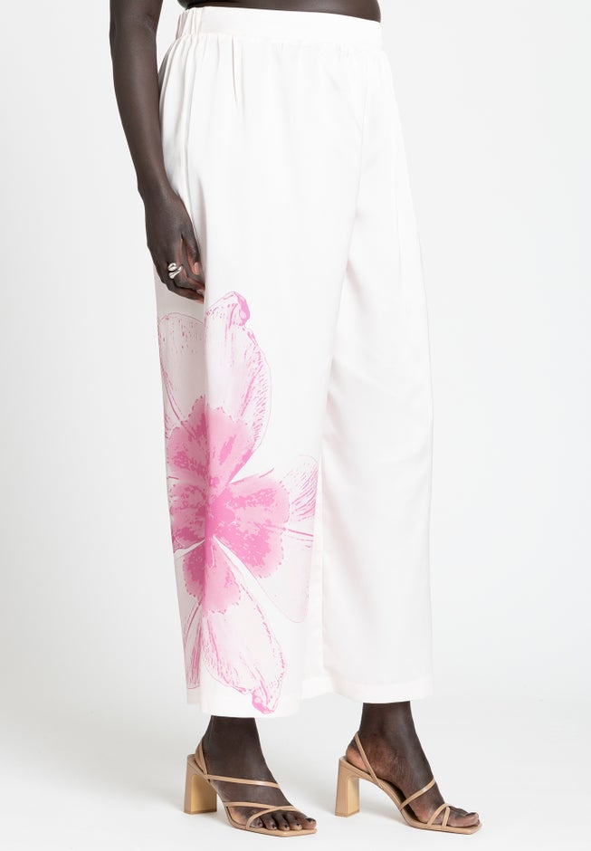 Pull On Printed Wide Leg Pant image number null