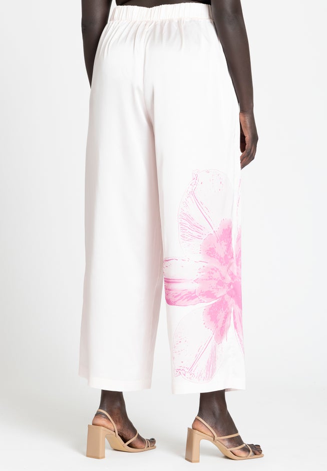 Pull On Printed Wide Leg Pant image number null