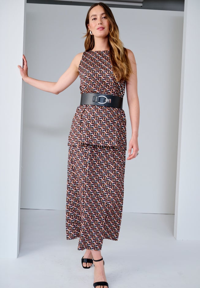 Stretch Knit Tunic Tank image number 1