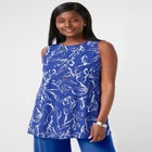 Stretch Knit Tunic Tank image number null