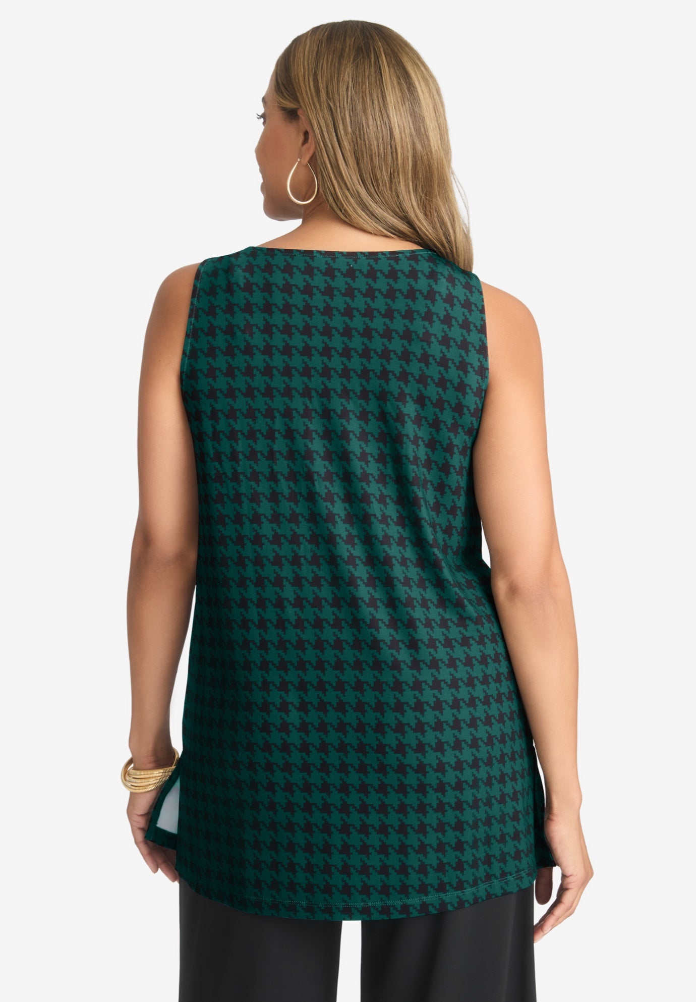 Stretch Knit Tunic Tank image number 1