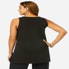 Stretch Knit Tunic Tank image number null