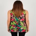 Stretch Knit Tunic Tank image number null