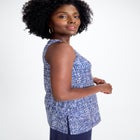 Stretch Knit Tunic Tank image number null