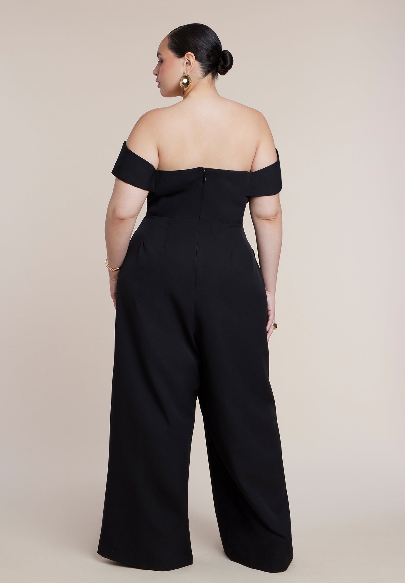 Off The Shoulder Structured Jumpsuit image number 1