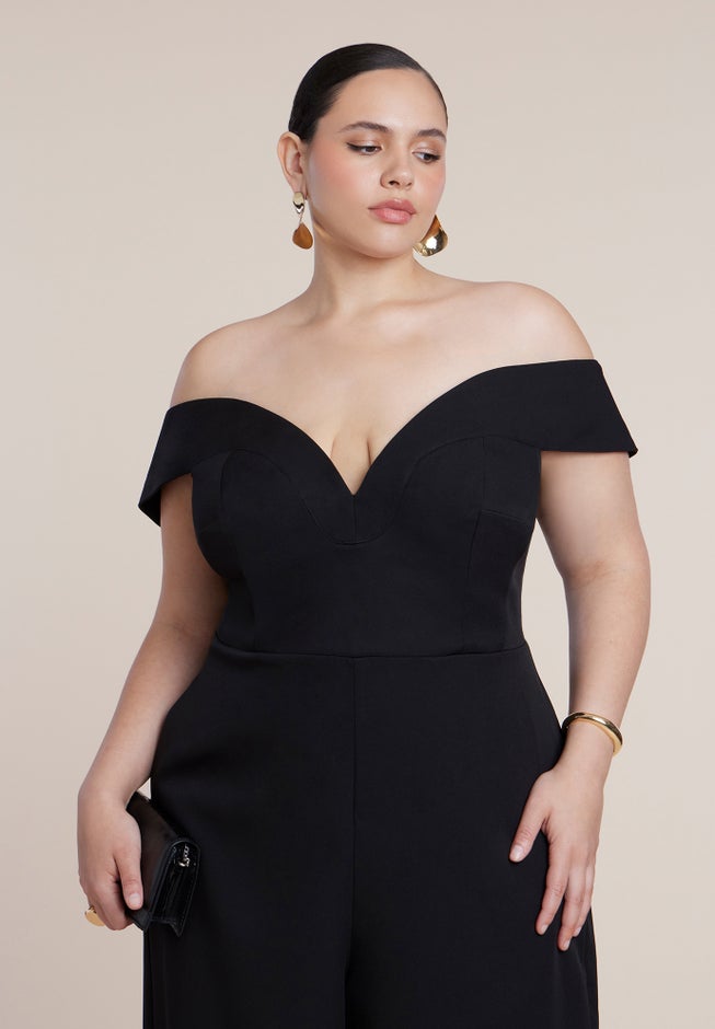Off The Shoulder Structured Jumpsuit image number 2