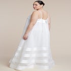 Dramatic Organza Trapeze Gown image number null
