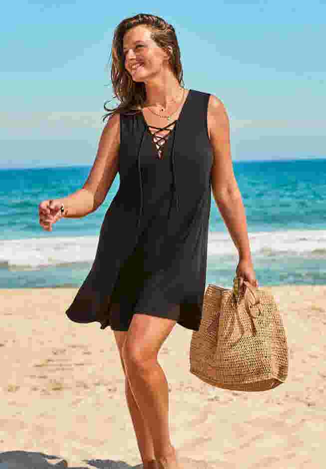Fiona V-Neck Cover Up Dress image number 2