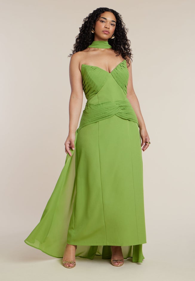  Train Detail Strapless Gown image number 1