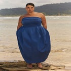 Strapless Pleated Bubble Dress image number null