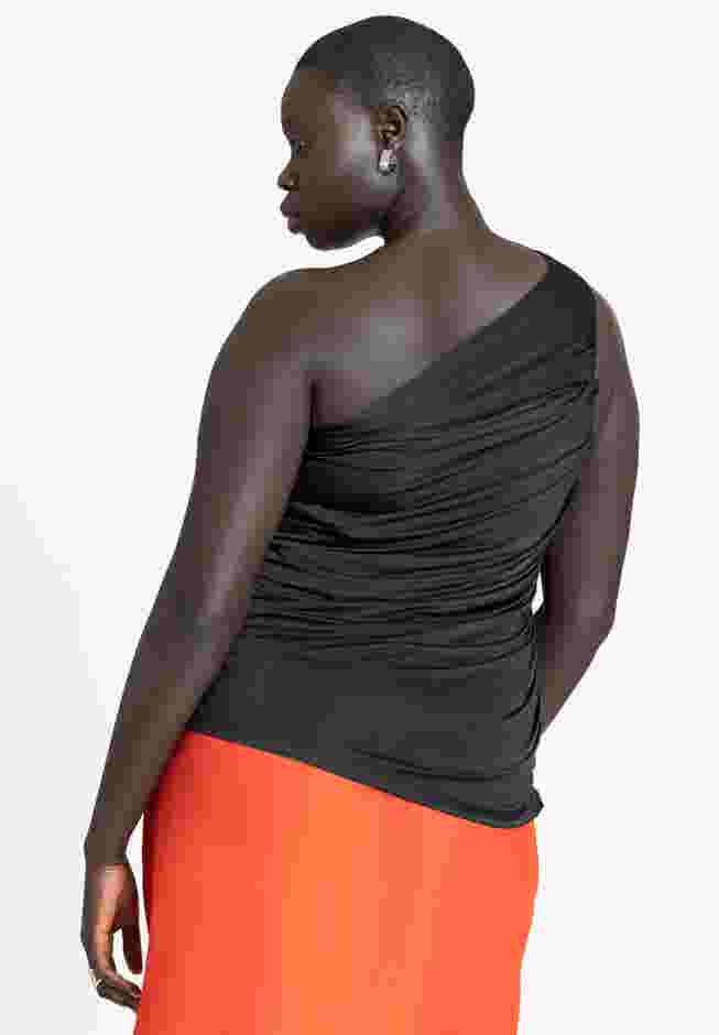 One Shoulder Shirred Top image number 1
