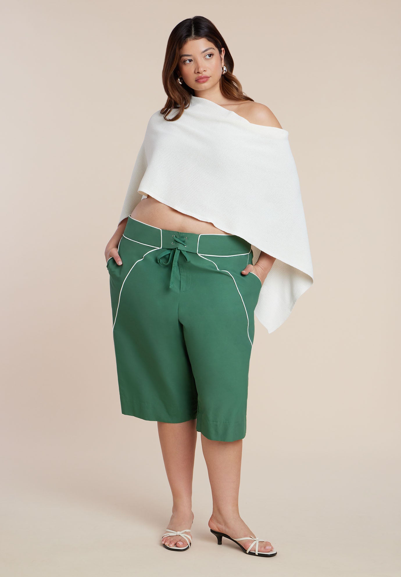 Knit Capelet Top image number 4