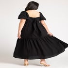 Puff Sleeve Tiered Dress image number null