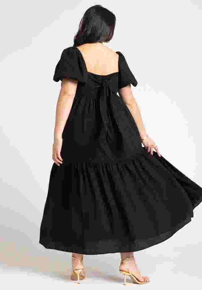Puff Sleeve Tiered Dress image number 1