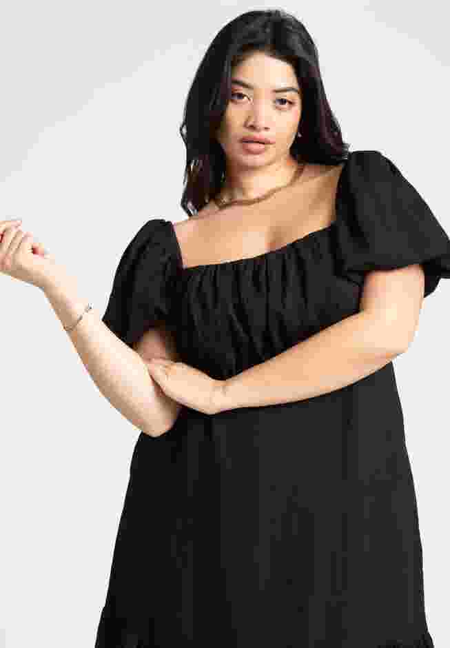 Puff Sleeve Tiered Dress image number 2