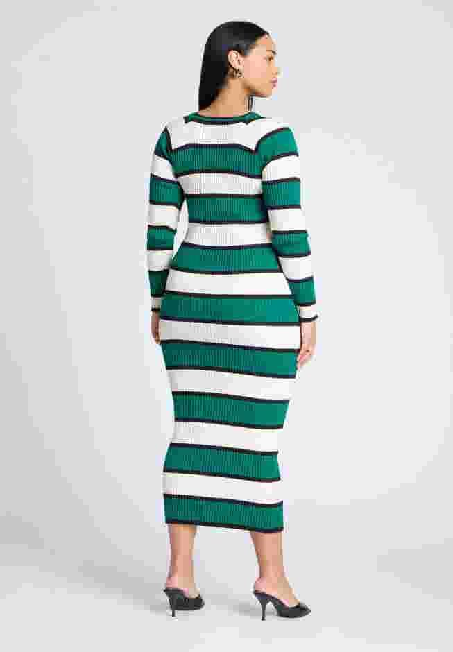 Striped Sweater Dress image number 1