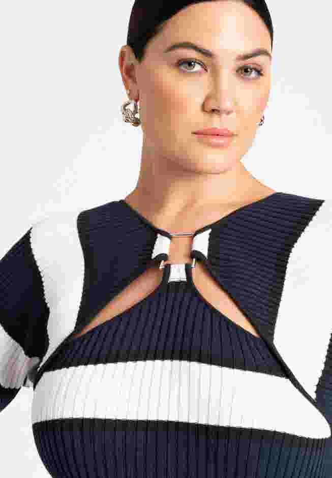 Striped Sweater Dress image number 4