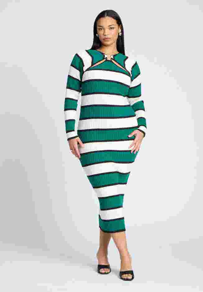Striped Sweater Dress image number 0