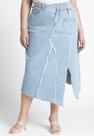 Deconstructed Denim Skirt image number 1